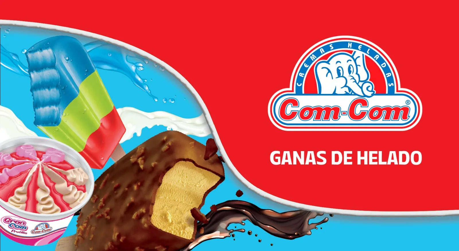 Línea de productos helados Com-Com